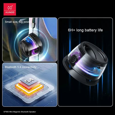 Xundd Magnetic Portable LED Speaker - SP005 | Magsafe Speaker