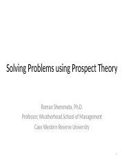Some Problems in Using Prospect Theory to Explain Strategic Management Issues 的图像结果