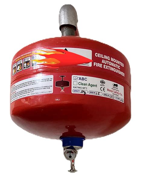 Ceiling Mounted Automatic ABC Fire Extinguisher, 5KG Capacity, 68°C ...