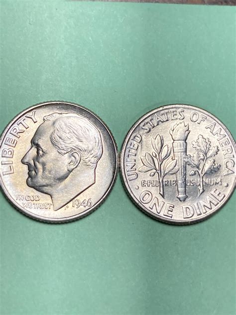 1946-P ROOSEVELT DIME ROLL, BU! 50 COINS | #4656731428