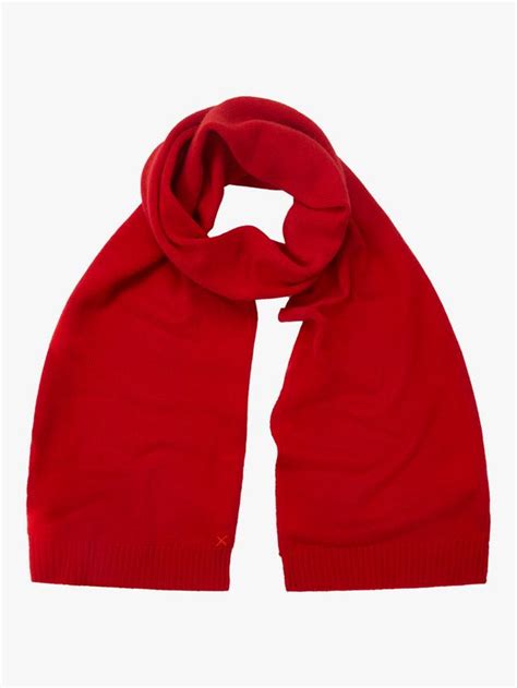 Chinti & Parker Wool Cashmere Scarf, Velvet Red, One Size