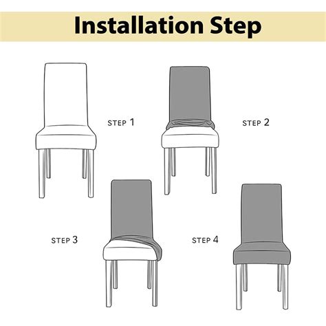 Stretchable Jacquard Dining Chair Cover – Universal Fit, 220 GSM-Light ...