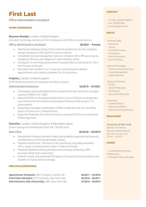Administrative Assistant Job Description Template