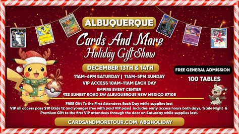 NEW VENUE: Albuquerque Cards and More Holiday Gift Show, Empire Event ...
