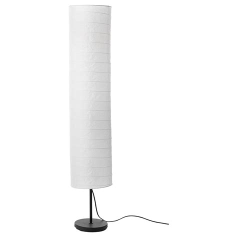 HOLMÖ Floor lamp with LED bulb, white - IKEA