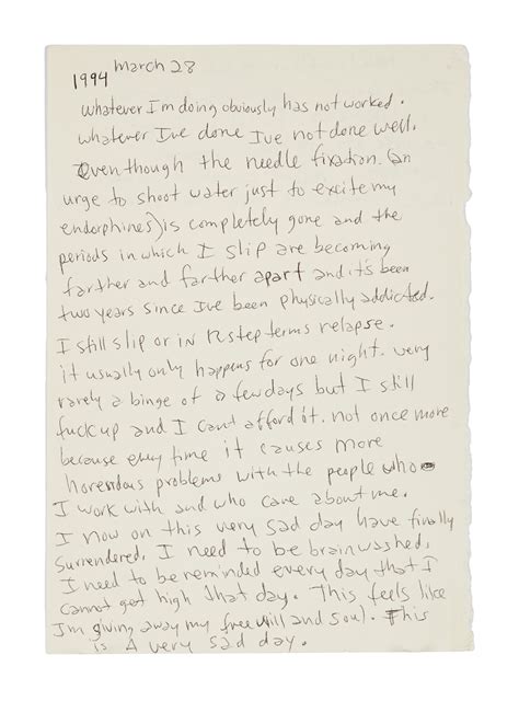 NIRVANA | KURT COBAIN HANDWRITTEN JOURNAL PAGES