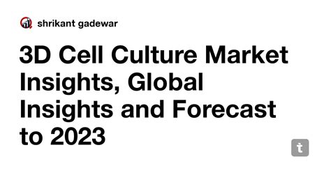 3D Cell Culture Market Insights, Global Insights and Forecast to 2023 ...