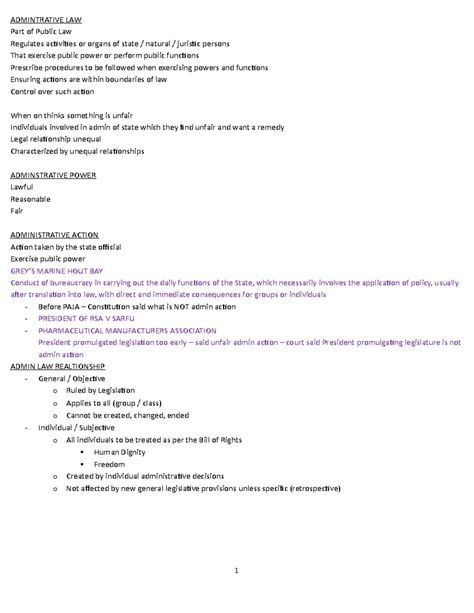 Z1(a) 2021 Leave Form - Summary of Administrative Law Application - Studocu
