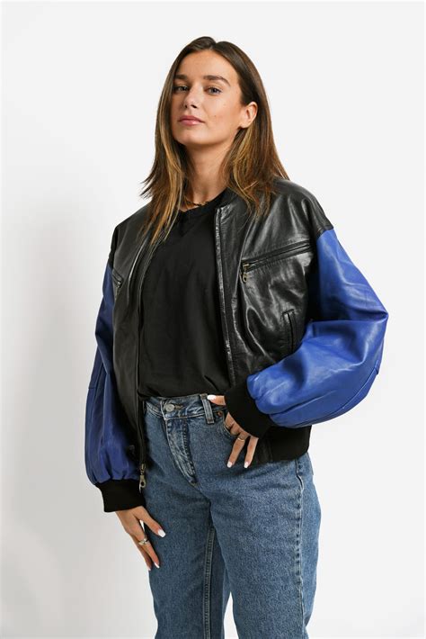90s leather jacket womens | Vintage clothes online for men