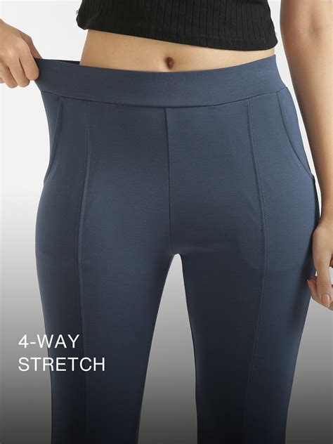 Olive Green 4-Way Stretchable Pants