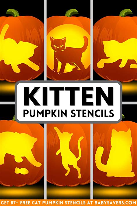 Free Printable Pumpkin Stencils Cat