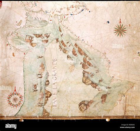 Java and Sumatra. Dauphin Map [Harley World Map]. France; 1547. [Detail ...