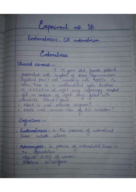 SOLUTION: Endometriosis & CA endometrium ( endometrial carcinoma) notes ...