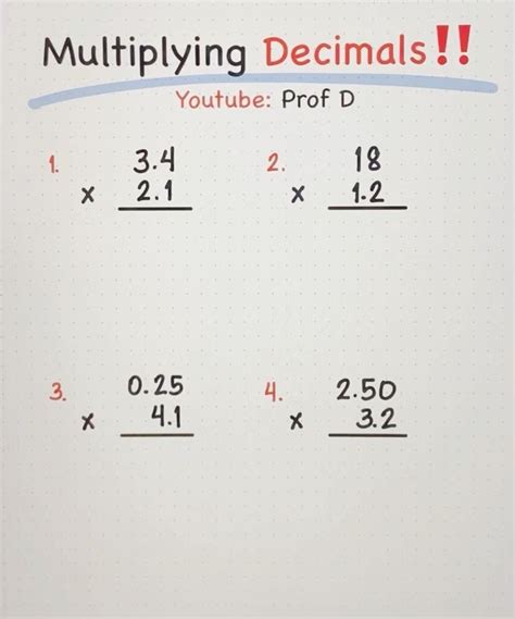 Image result for Multiplying Decimals Tutorials