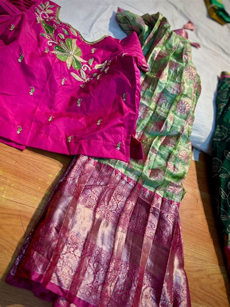 Kids Ready To Wear Kanchi Pattu Lehenga 7-13 Yrs – MayiLabel
