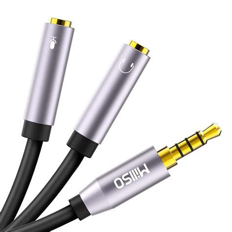 Buy MillSO Headset Adapter CTIA 3.5mm Y Splitter Headphone Jack ...