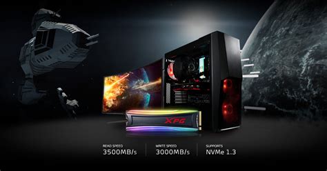 XPG S40G 256GB RGB 3D NAND PCIe Gen3x4 NVMe 1.3 M.2 2280 Internal SSD