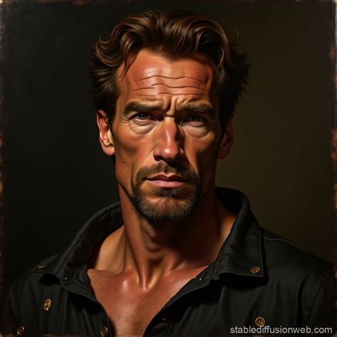 A Young Arnold Schwarzenegger | Stable Diffusion Online