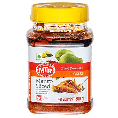 Buy MTR Pickle - Mango Sliced 300 gm Jar Online at Best Price. of Rs 83 ...