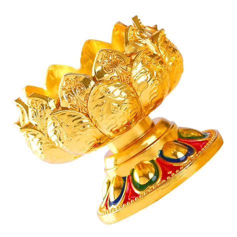 Happyyami Brass Diya For Pooja Lotus Oil Lamp Diwali Tea | Desertcart INDIA