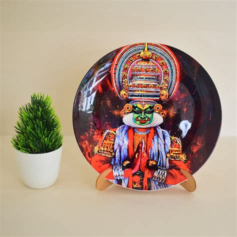 Kathakali Printed Wall Plate – Culturati