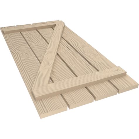 Ekena Millwork 23.5-in W x 60-in H Sandblasted Paintable/Stainable ...