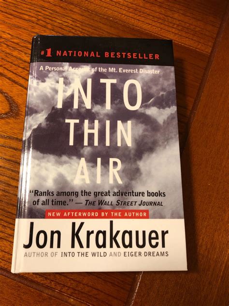 Amazon | Into Thin Air: A Personal Account of the Mt. Everest Disaster | Krakauer, Jon ...