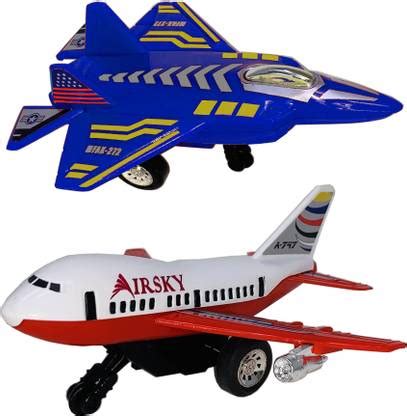 Miniature Mart 2 Small Size Plastic Made Mini Fighter Jet + Mini Jet ...