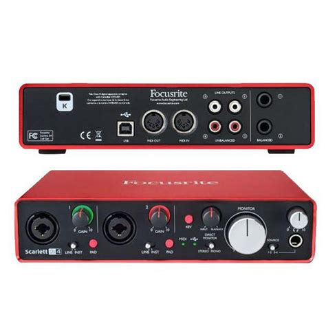 Buy Focusrite Scarlett 2i4 2 In/4 Out USB Audio Interface with MIDI ...