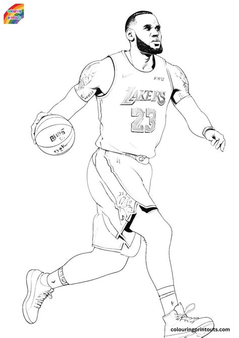 Lebron James Coloring Pages (Download Free PDF)