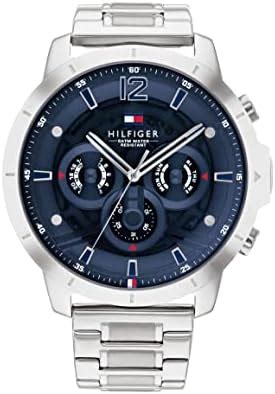 Tommy Hilfiger Quartz Multifunction Grey Dial Stainless Steel Strap ...