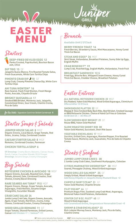 Juniper Grill Ballantyne Menu | Fresh, Chef-Crafted Dishes