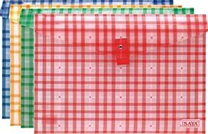 SAYA Clear Bag Superior - Transparent File Folder for Organized Office ...