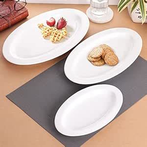 Buy Clay Craft Basic Platter Oval Small, Medium & Big 3 Piece Plain ...