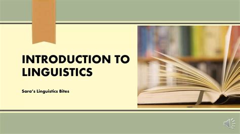 Introduction to linguistics | PPSX