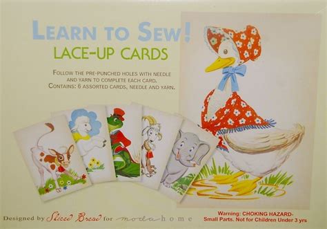 Moda Home Learn to Sew Lace Up Cards | Learn to sew, Card kit, Diy projects