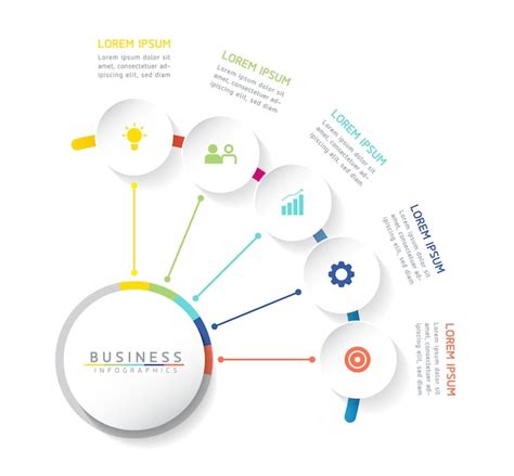 Vektor-Illustration Infografiken Designvorlage Geschäftsinformationen ...