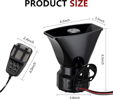 Alarm Horn Siren PA Speaker Mic System,BANHAO 100w India | Ubuy