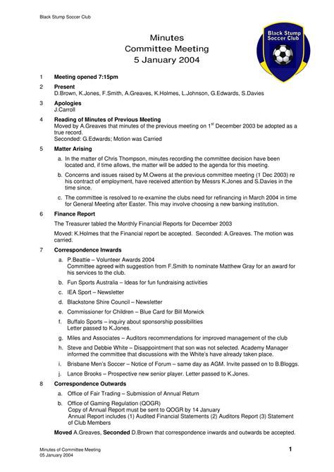 36+ Professional Meeting Minutes Templates - PDF, Word