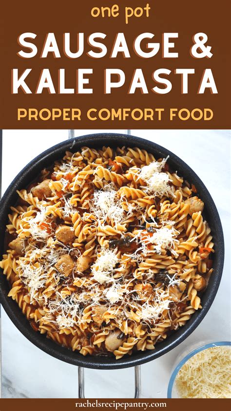 One Pot Sausage And Kale Pasta In Tomato Sauce