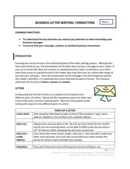 Example of Business Letter Format 的图像结果