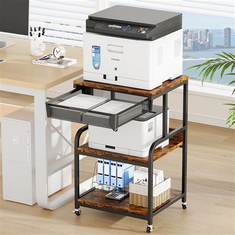EasyCom Large Printer Stand with Storage Drawer, 5 India | Ubuy
