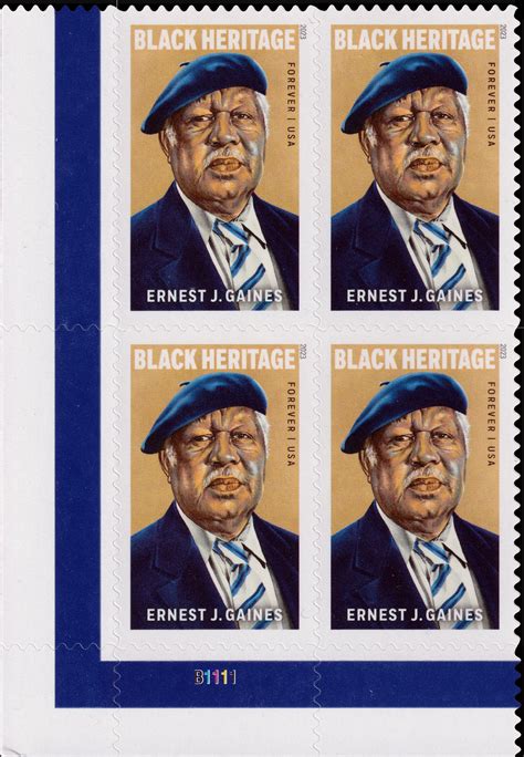 Modern U.S. Stamps: Scott 5753, Forever Ernest J. Gaines
