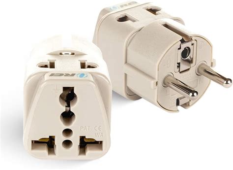 Amazon.com: 2 Pack European Travel Adapter Plug for European Outlets ...