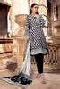 Gul Ahmed Black & White Lawn Collection – 3PC Printed Lawn Suit With L ...