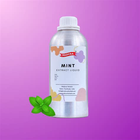 Mint Extract Liquid – Madurasherbals