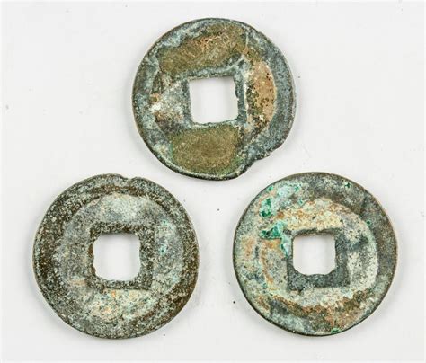 Three Assorted Chinese 1068-77 Xining Tongbao