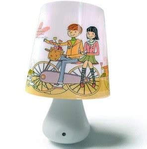 WORA Night Lamps Cartoon Couple Round Lamp Base Kids Room Light Sensor ...