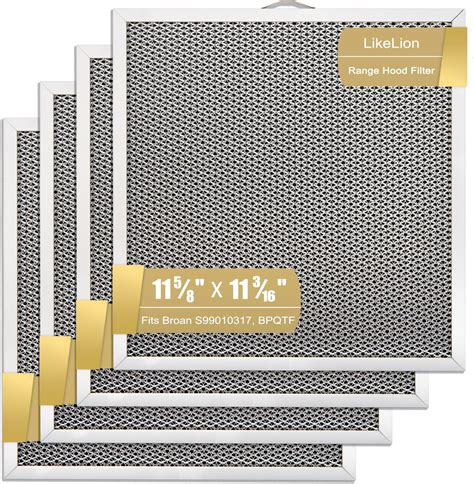 Amazon.com: Range Hood Filter Replacement 11-1/4" X 11-5/8" For Broan ...